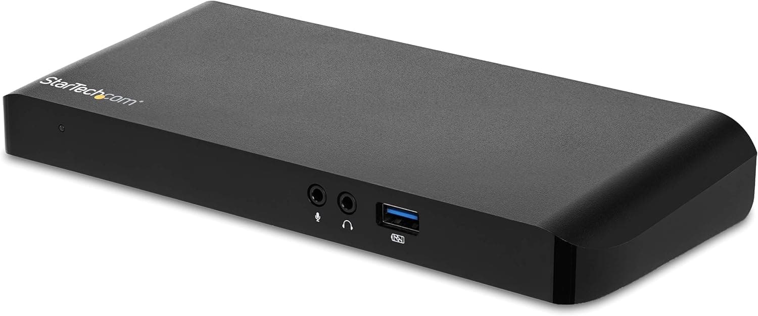 StarTech.com Dual Monitor USB-C Laptop Docking Station, 4K HDMI, DisplayPort, 60W PD (MST30C2DPPD)