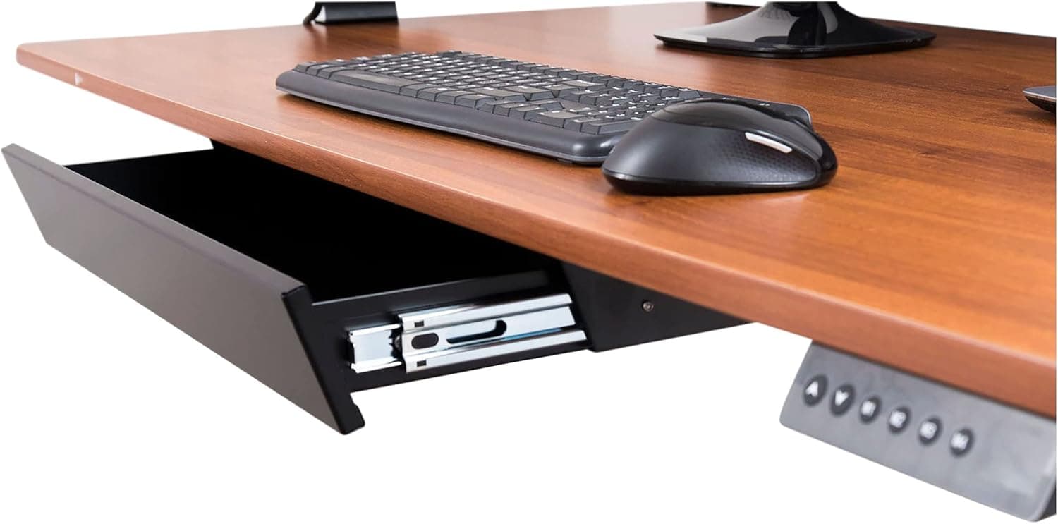 Stand Up Desk Store Sliding Under-Desk Drawer Storage Organizer, Black