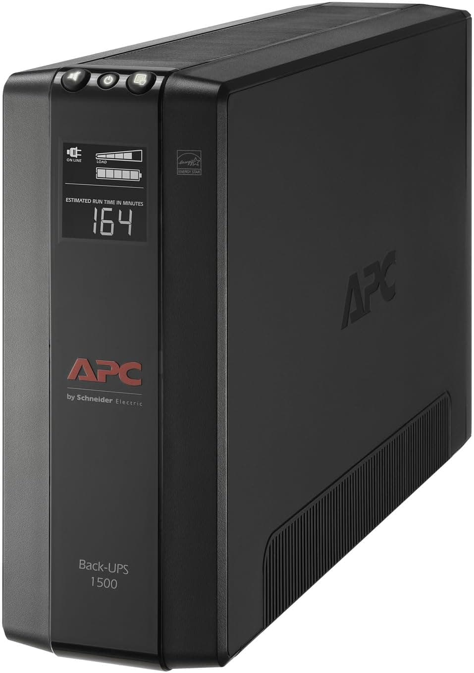 APC UPS 1500VA/900W Battery Backup, 10 outlets, LCD, AVR (BX1500M)