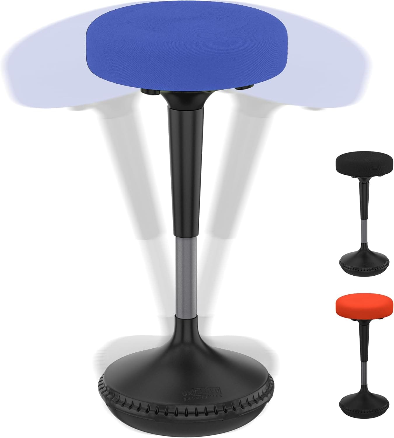 New Wobble Stool Adjustable Height Active Sitting Balance Perching Chair (Vinyl)