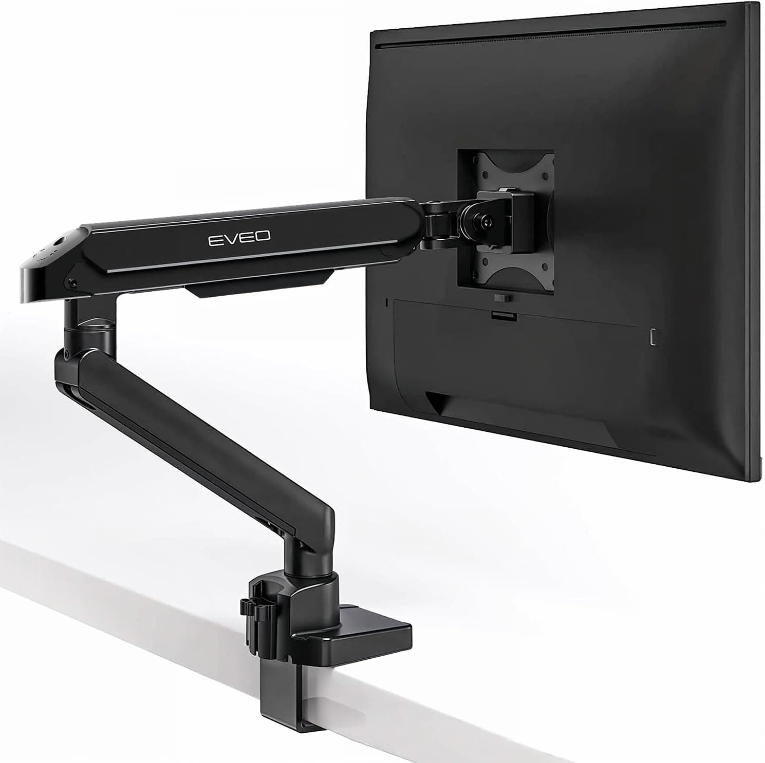 EVEO Premium Single Monitor Arm 14-34 inch, Gas Spring Mount
