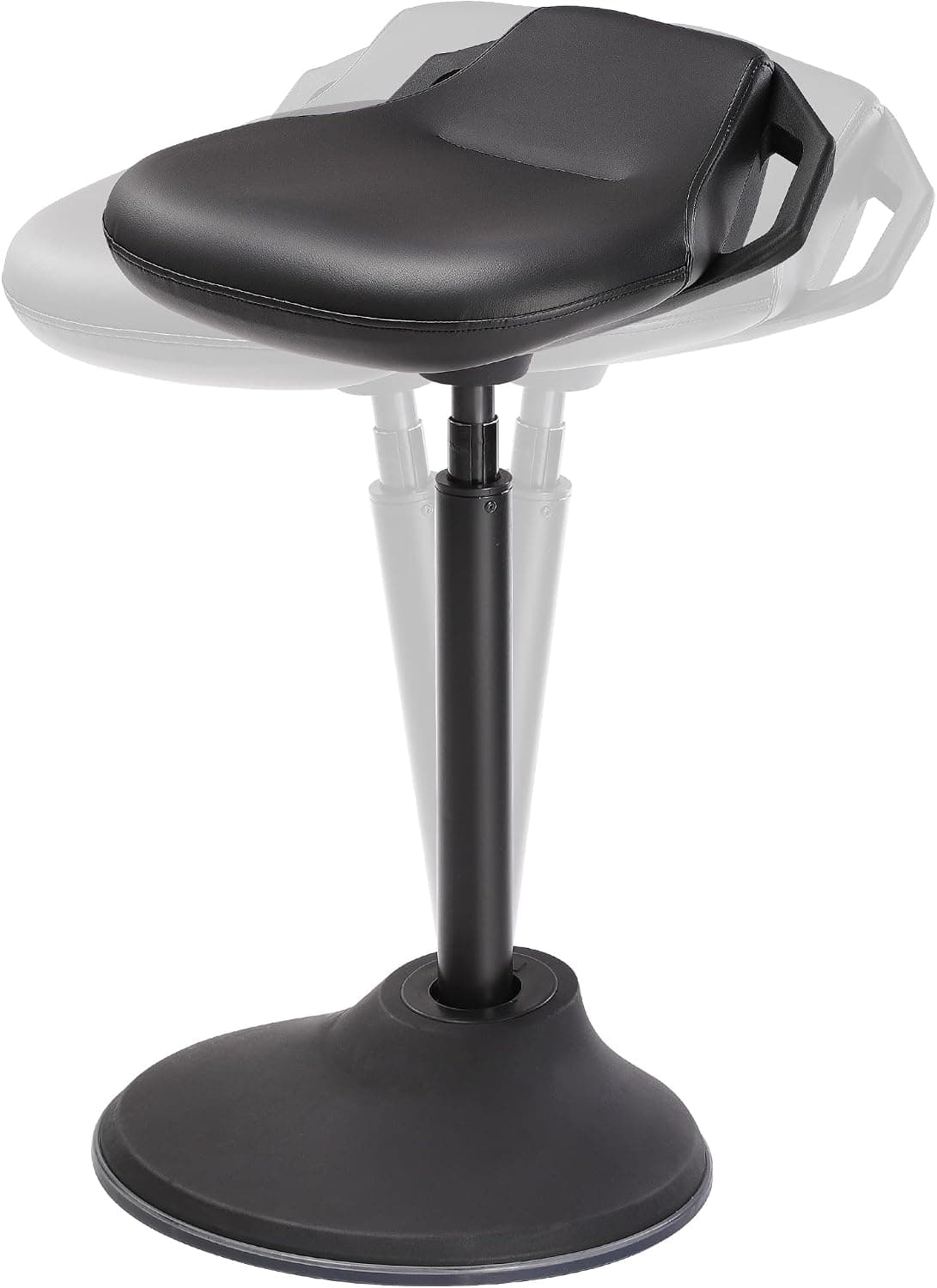 SONGMICS Ergonomic Wobble Stool Height Adjustable Standing Desk Stool 23.6-33.3 in