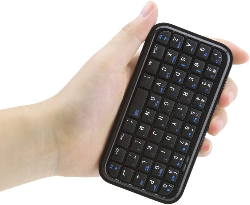 Bluetooth 3.0 Keyboard, Rechargeable Mini Slim Travel Size Wireless Pocket 49 Keys