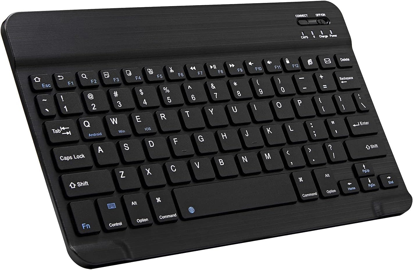 Ultra-Slim Bluetooth Keyboard Portable Mini Wireless Rechargeable for iPad iPhone Samsung