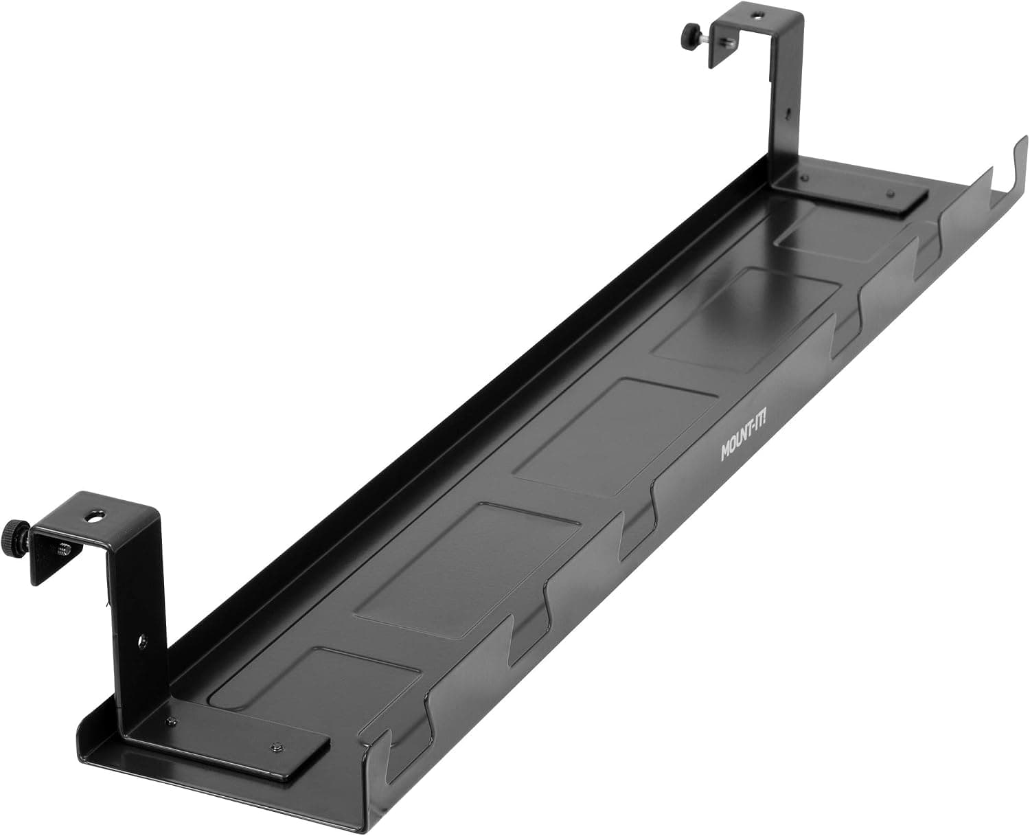 Mount-It! Premium Under Desk Cable Management Tray, 23" Heavy-Duty Steel