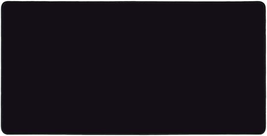 Large Gaming Mouse Pad Extended Mat, Stitched Edge (23.5 x 11.8 Black)