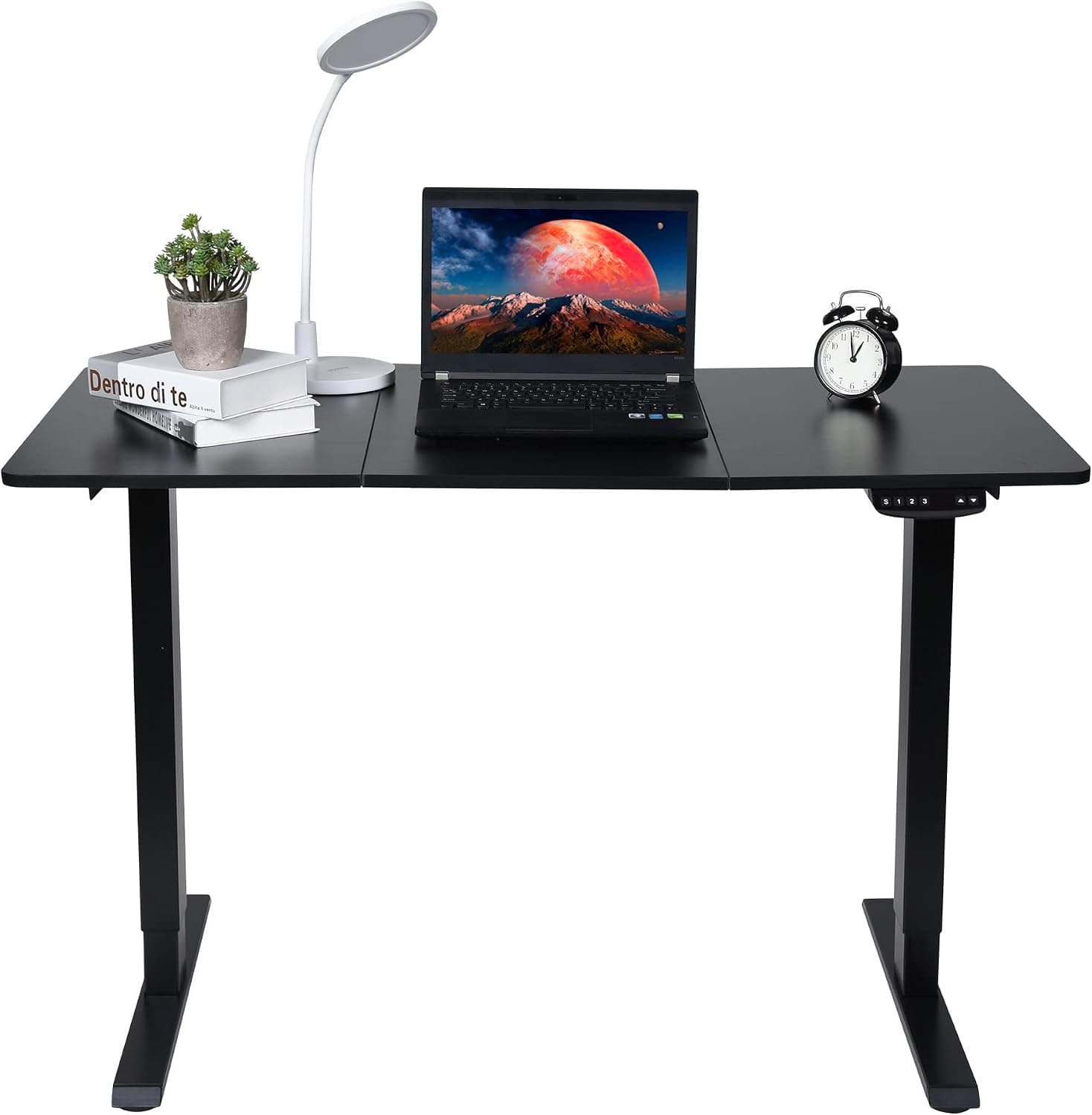 Frassie Dual Motor 48'' Electric Standing Desk Adjustable Height Table Sit Stand Computer Desk for Home Office