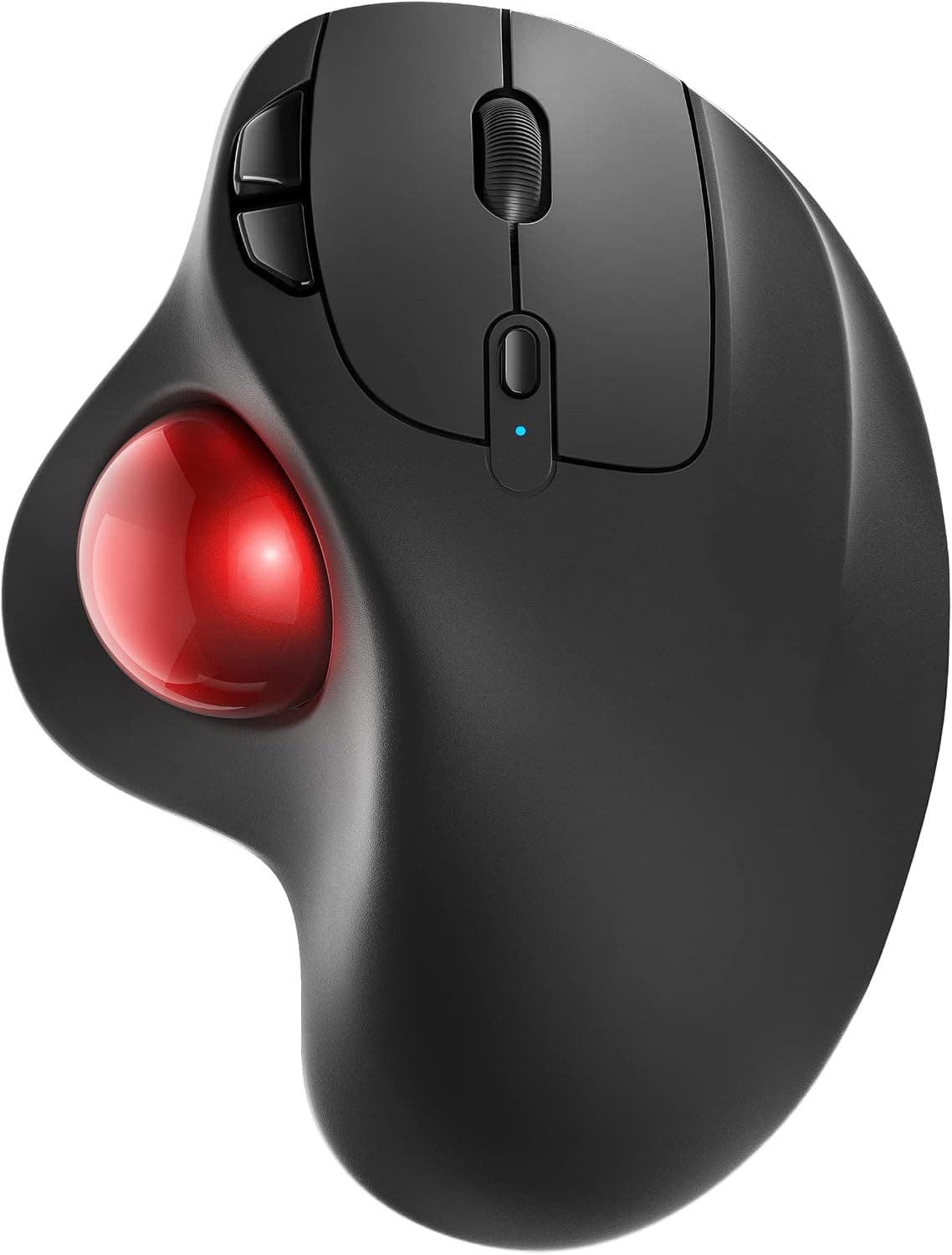 Nulea M501 Wireless Trackball Mouse, Rechargeable Ergonomic, 3 Device Connection