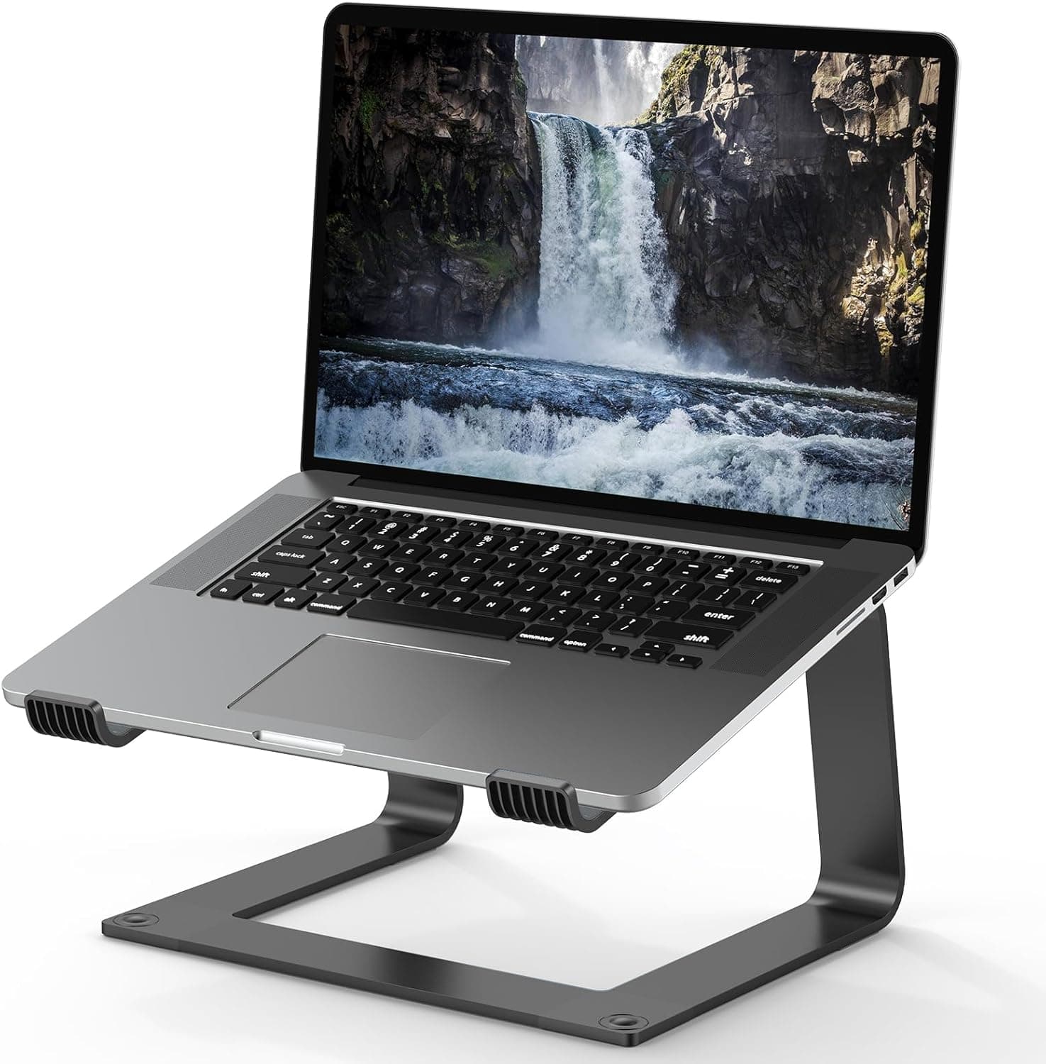 Tonmom Laptop Stand, Aluminum Removable Ventilated Riser, 10-15.6 inch