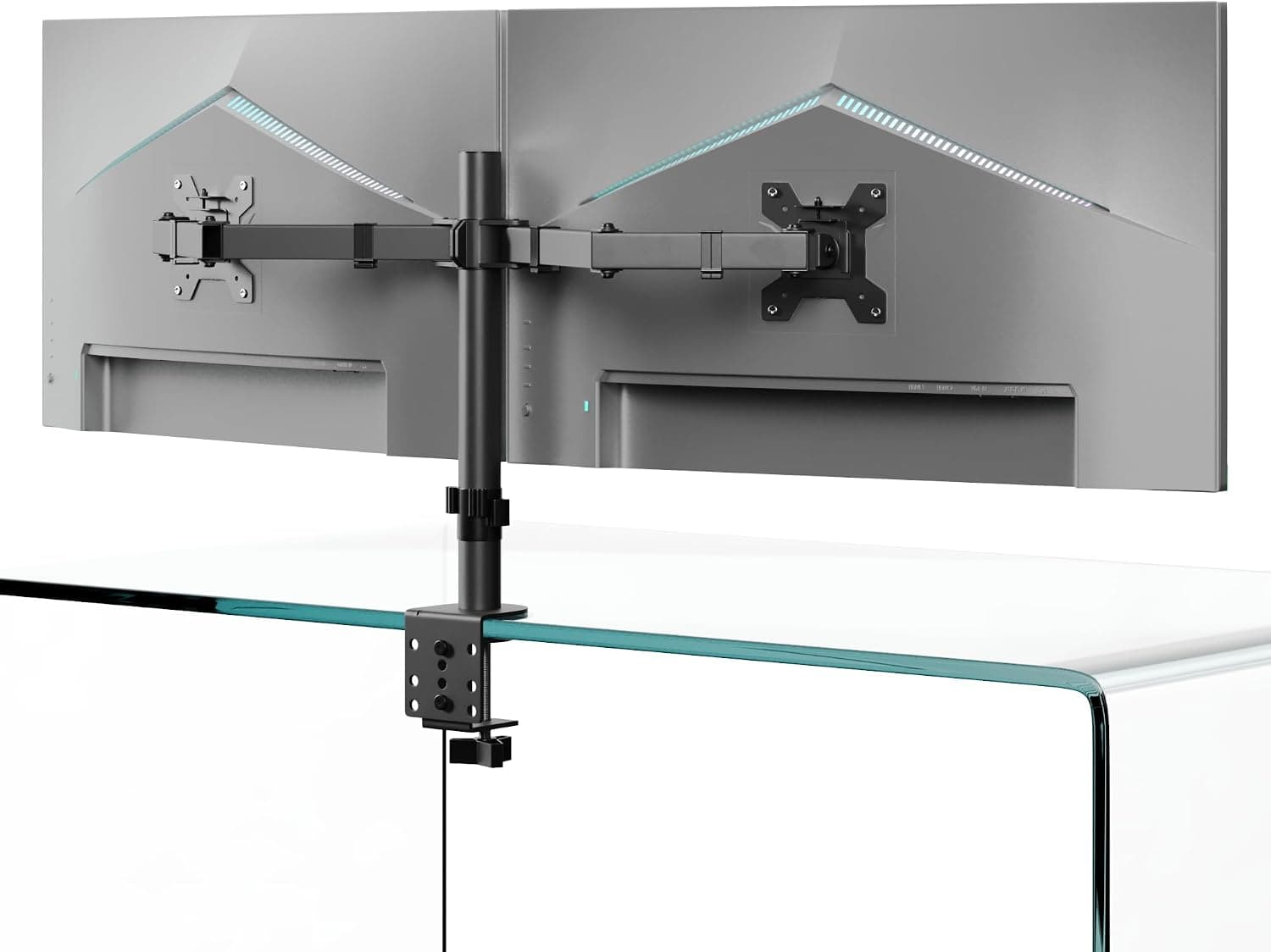 Dual Monitor Stand & Mount for 2 Monitors, 10-30 inch