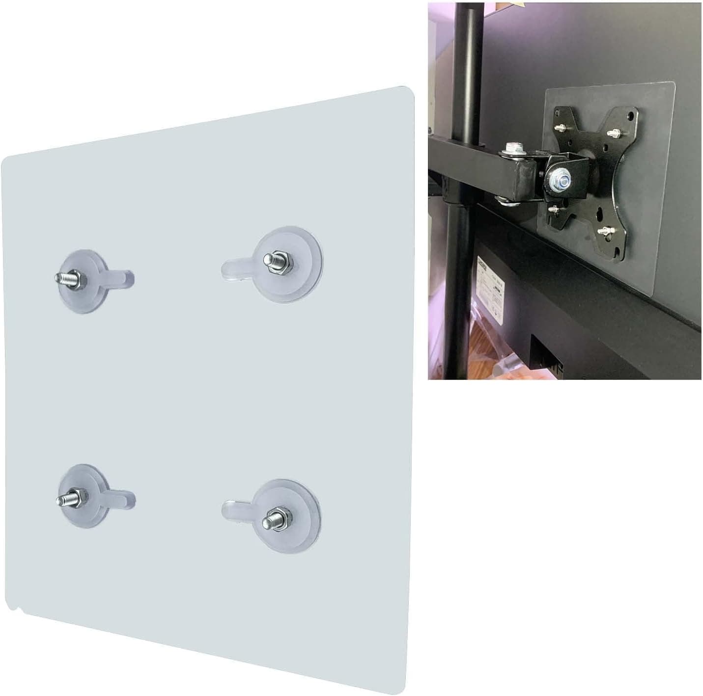 NOBER VESA Mount Adapter Bracket Kit, Non-VESA Universal for 75mm Arm