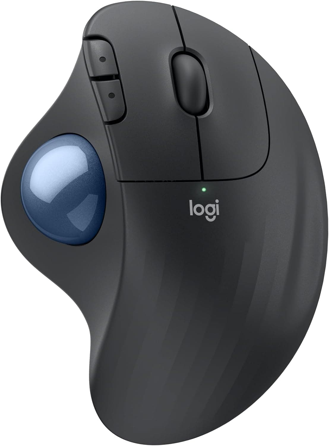 Logitech Ergo M575S Wireless Bluetooth Trackball Mouse - Graphite Blue Ball