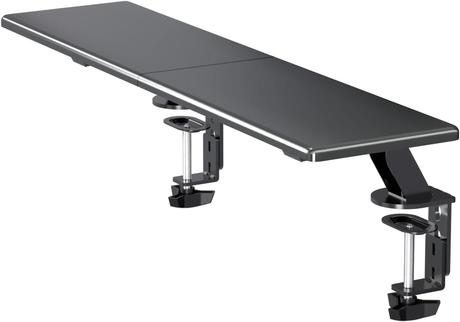 suptek Clamp-on 32 Inch Dual Monitor Desk Mount Riser Shelf