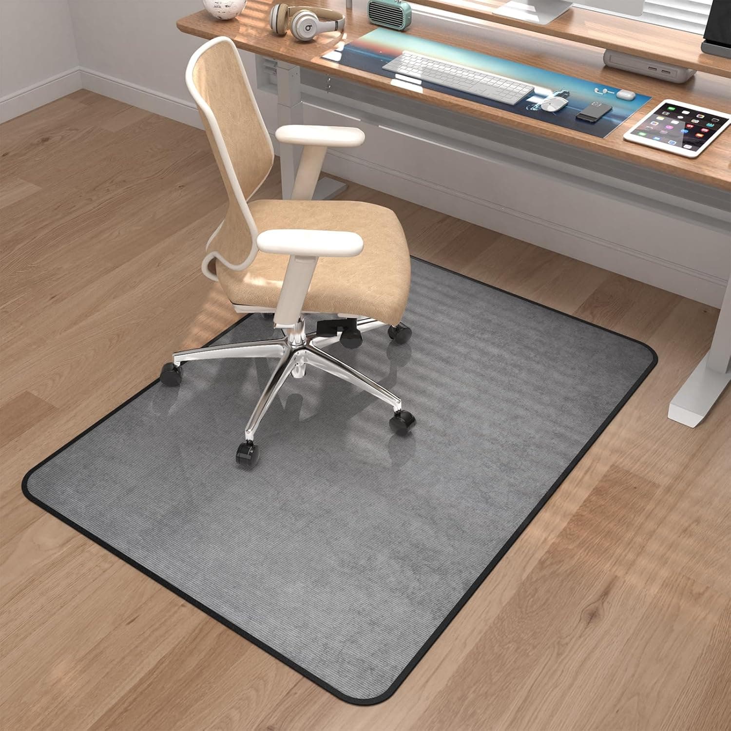 Placoot Heavy Duty Office Chair Mat for Carpet & Hardwood Floors, 48x36