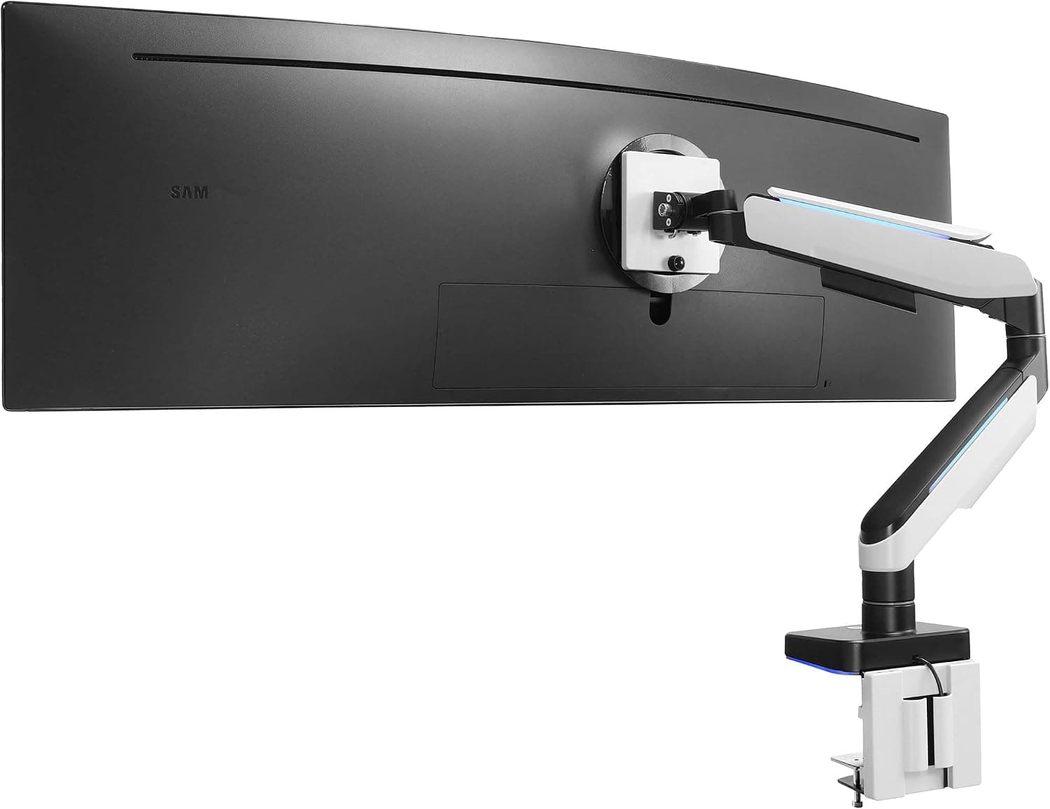 Mount-It! Heavy-Duty Ultrawide Monitor Arm up to 49 inch, 44 lbs, RGB