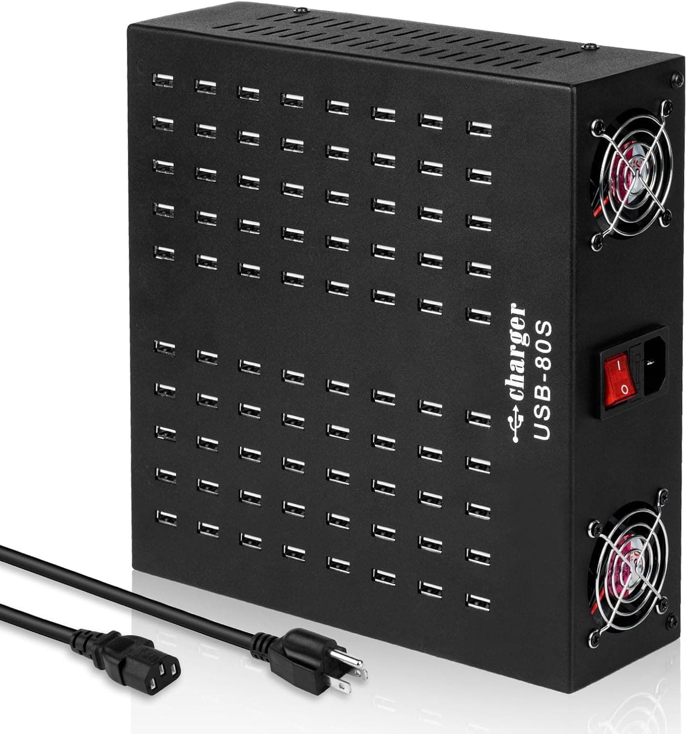 MIXILIN Multiple USB Charging Station with Power Switch, Desktop