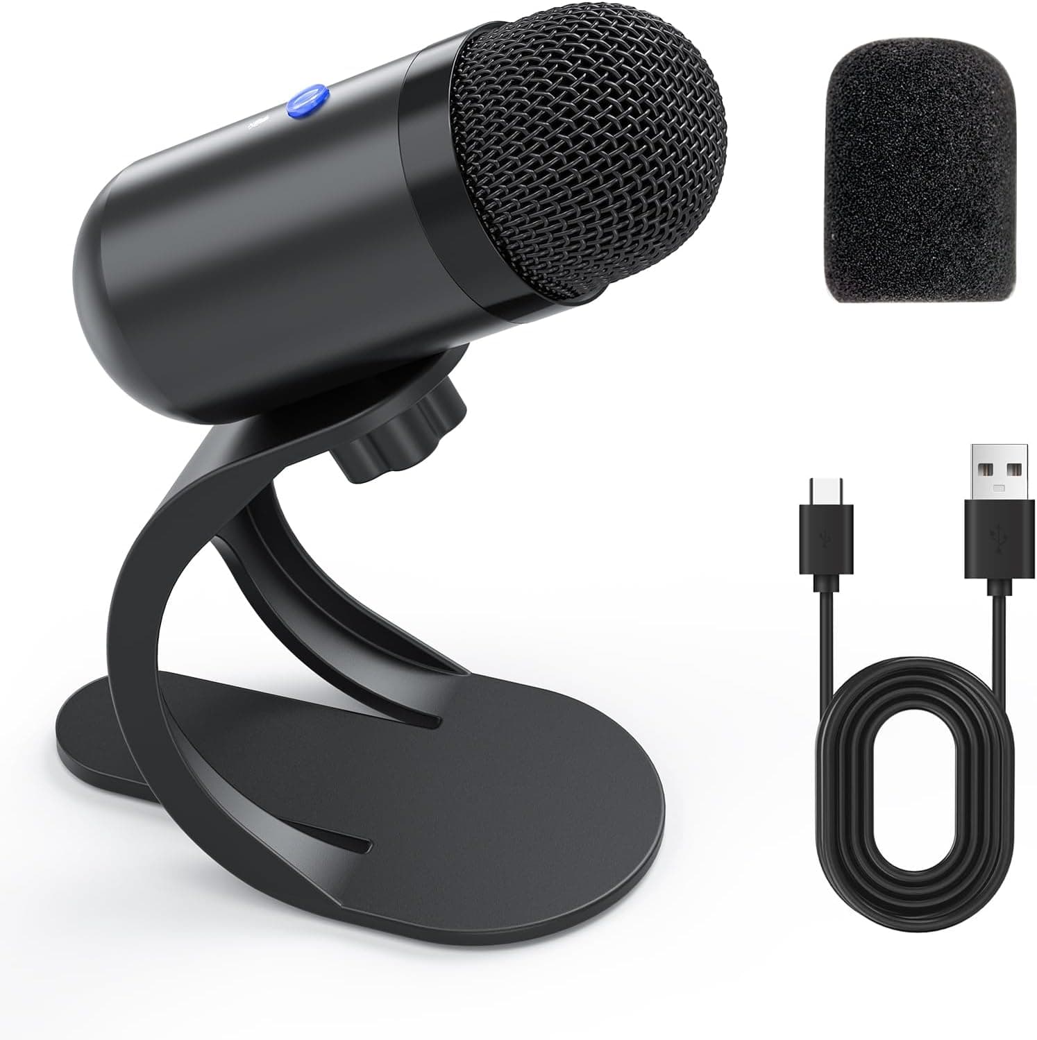 LIANGSTAR USB Computer Microphone with Mute Button, Omnidirectional