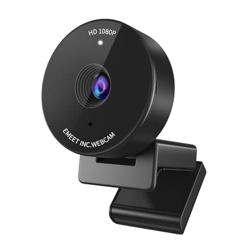 EMEET C950 1080P Webcam, USB Webcam with Microphone&Physical Privacy Cover | Auto Light Correction, Fixed Focus, USB Plug & Play, Ultra Web Cam w/ 70°View for Meeting/Online Classes/Zoom/YouTube