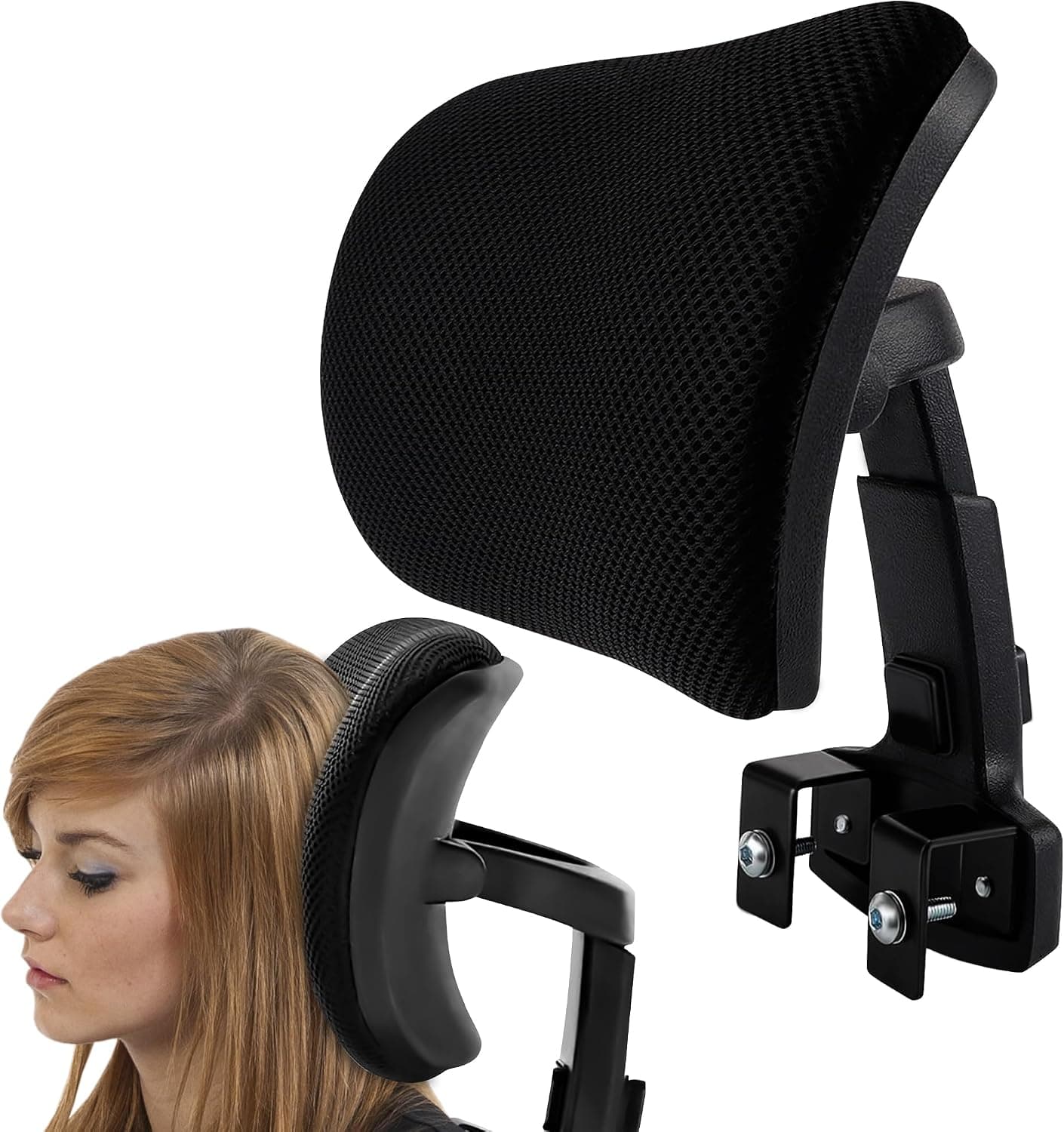 Head Rest for Office Chair, Adjustable & Detachable Ergonomic Neck Support