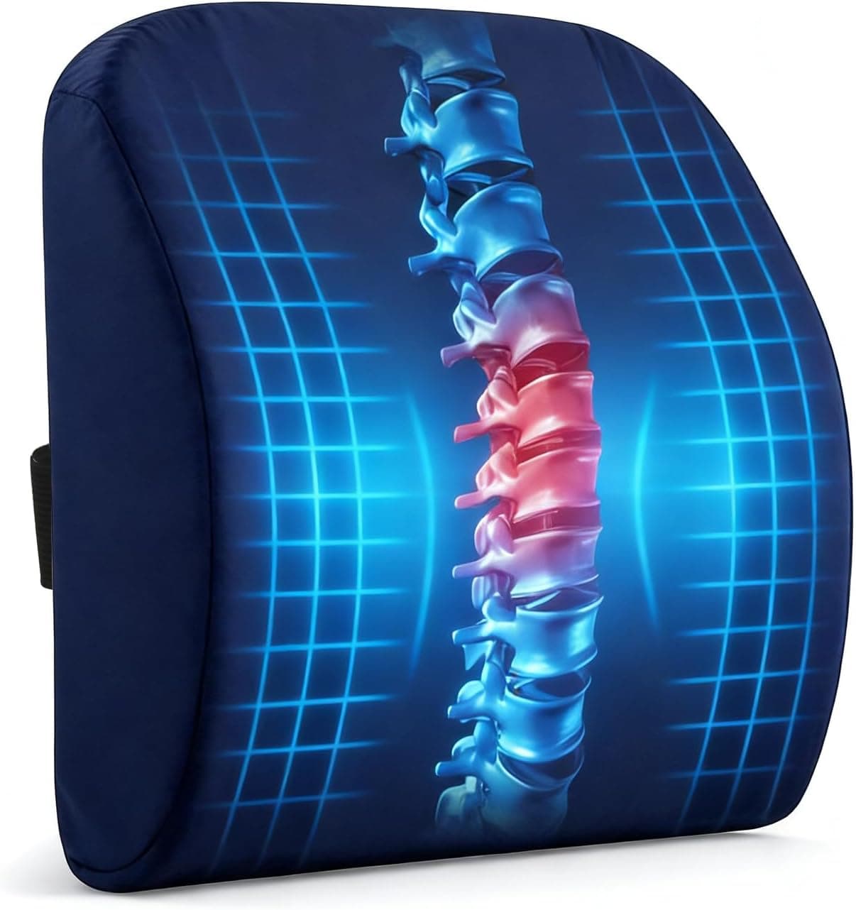 Lumbar Support Pillow for Office Chair, Memory Foam Breathable Cover
